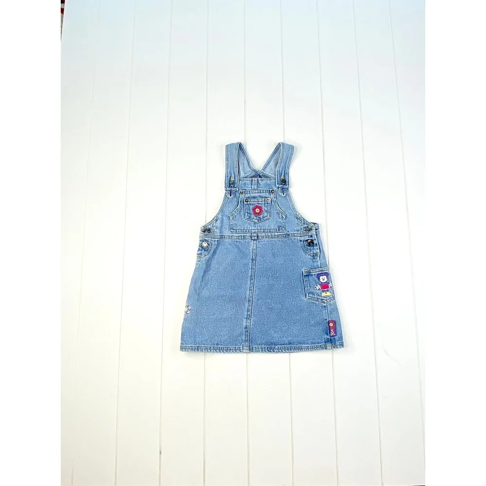 Vintage Mickey & Co Minnie Mouse‎ Denim Overall Dress, Size 6X
